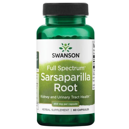 Swanson Full Spectrum Sarsaparilla Root, 450mg - 60 Caps - Lilly's Pharmacy