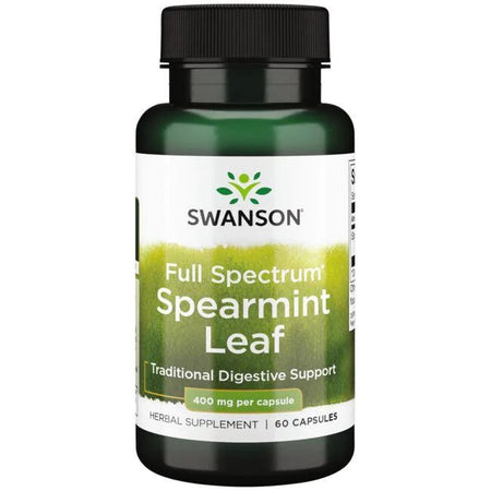 Swanson Full Spectrum Spearmint Leaf, 400mg - 60 Caps - Lilly's Pharmacy
