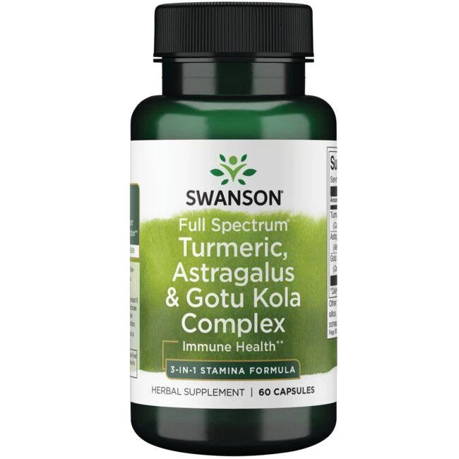 Swanson Full Spectrum Turmeric, Astragalus & Gotu Kola Complex - 60 Caps - Lilly's Pharmacy