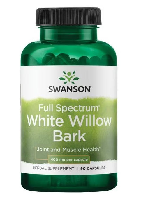 Swanson Full Spectrum White Willow Bark, 400mg - 90 Caps - Lilly's Pharmacy