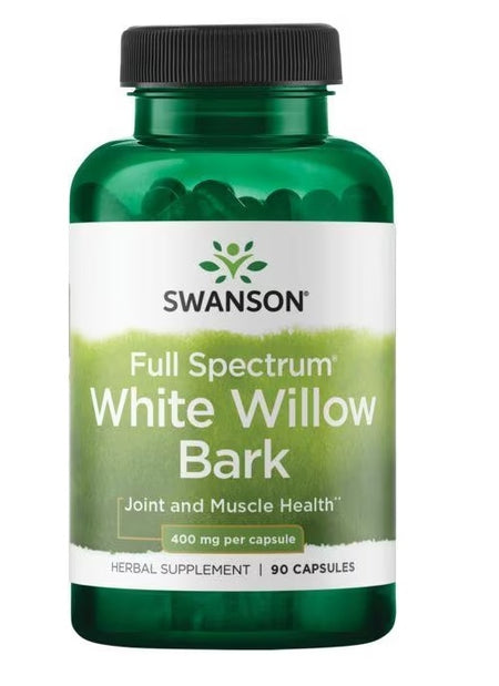 Swanson Full Spectrum White Willow Bark, 400mg - 90 Caps - Lilly's Pharmacy