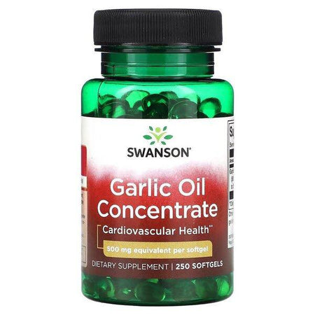 Swanson Garlic Oil Concentrate, 500mg - 250 softgels - Lilly’s Pharmacy & Health Store