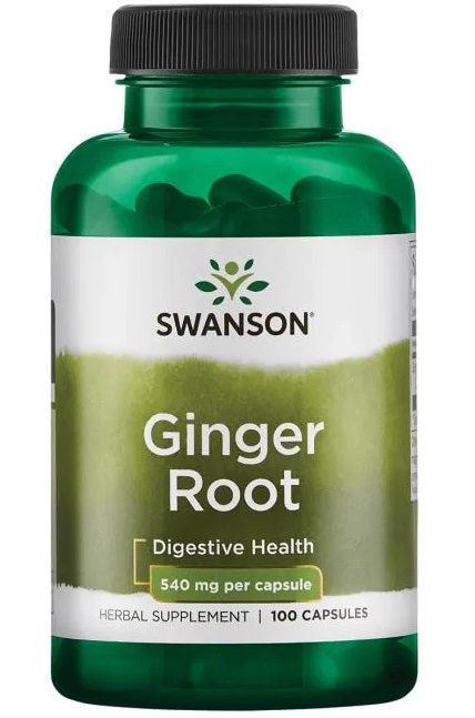Swanson Ginger Root, 540mg - 100 caps - Lilly’s Pharmacy & Health Store