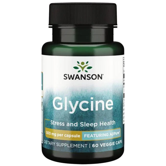 Swanson Glycine, 500mg - 60 Vcaps - Lilly's Pharmacy