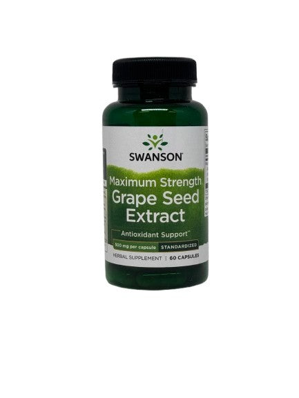 Swanson Grape Seed Extract, Maximum Strength - 60 caps - Lilly’s Pharmacy & Health Store