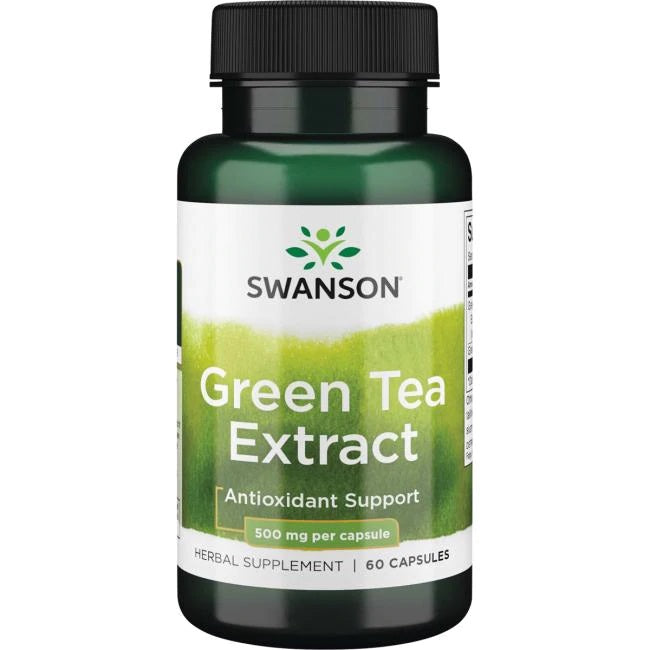 Swanson Green Tea Extract, 500mg - 60 Caps - Lilly's Pharmacy