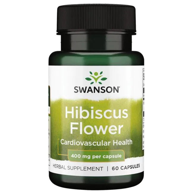 Swanson Hibiscus Flower, 400mg - 60 Caps - Lilly's Pharmacy