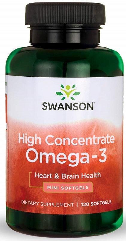 Swanson High Concentrate Omega - 3 - 120 softgels - Lilly’s Pharmacy & Health Store