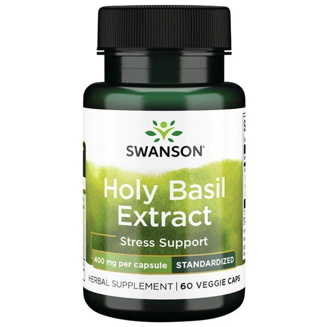 Swanson Holy Basil Extract, 400mg - 60 Vcaps - Lilly's Pharmacy