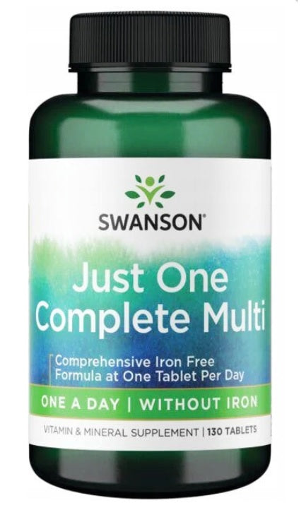 Swanson Just One Complete Multi without Iron - 130 tablets - Lilly's Pharmacy