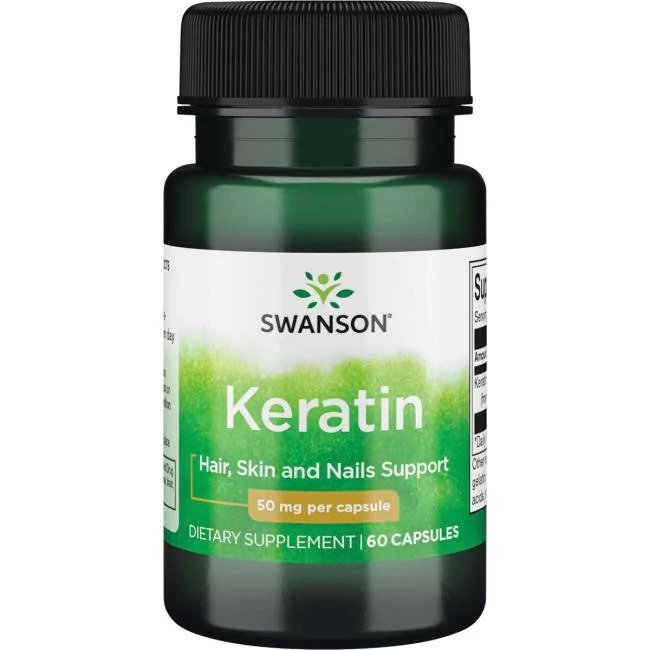 Swanson Keratin, 50mg - 60 Caps - Lilly's Pharmacy