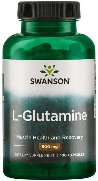 Swanson L-Glutamine, 500mg - 100 Caps - Lilly's Pharmacy