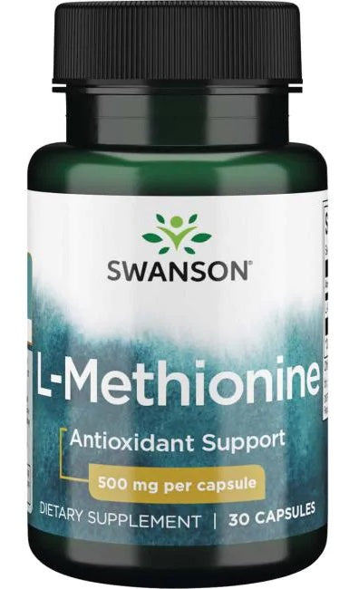 Swanson L-Methionine, 500mg - 30 Caps - Lilly's Pharmacy