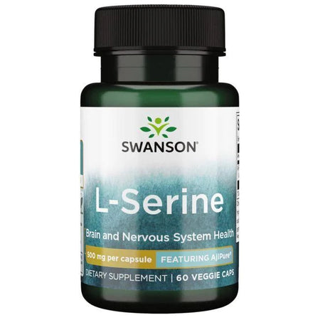 Swanson L-Serine, 500mg - 60 Vcaps - Lilly's Pharmacy