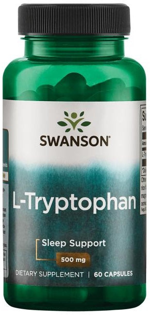 Swanson L-Tryptophan, 500mg - 60 Caps - Lilly's Pharmacy