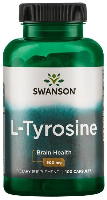 Swanson L-Tyrosine, 500mg - 100 Caps - Lilly's Pharmacy