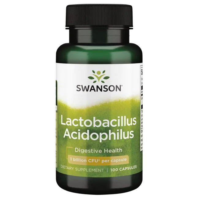 Swanson Lactobacillus Acidophilus, 1 billion CFU - 100 Caps - Lilly's Pharmacy