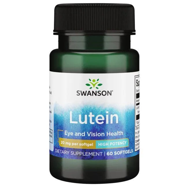 Swanson Lutein, 20mg - 60 softgels - Lilly's Pharmacy