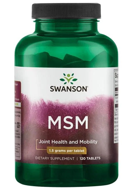 Swanson MSM, 1500mg - 120 tablets - Lilly's Pharmacy