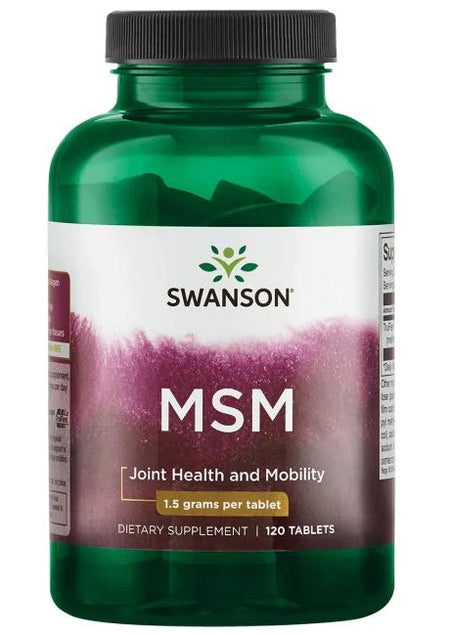 Swanson MSM, 1500mg - 120 tablets - Lilly's Pharmacy