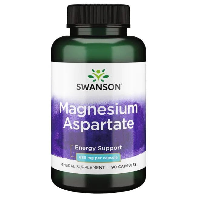 Swanson Magnesium Aspartate, 685mg - 90 Caps - Lilly's Pharmacy