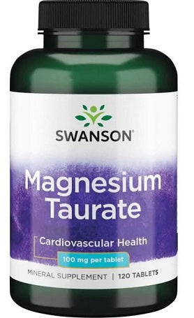 Swanson Magnesium Taurate, 100mg - 120 tablets - Lilly's Pharmacy