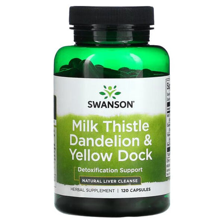 Swanson Milk Thistle Dandelion & Yellow Dock - 120 Caps - Lilly's Pharmacy