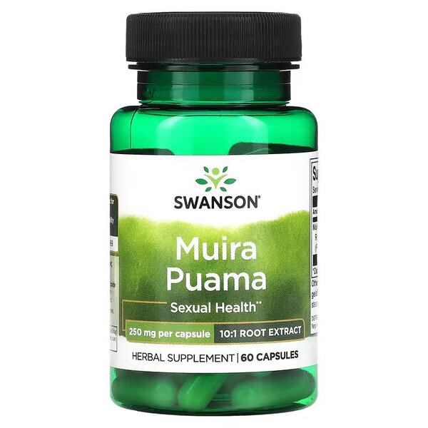 Swanson Muira Puama, 250mg (10:1) - 60 Caps - Lilly's Pharmacy