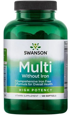 Swanson Multi Without Iron - 120 softgels - Lilly's Pharmacy