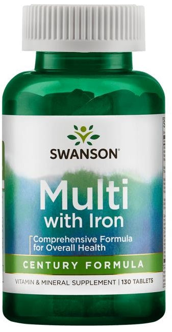 Swanson Multi with Iron - Century Formula - 130 Tablets - Lilly's Pharmacy