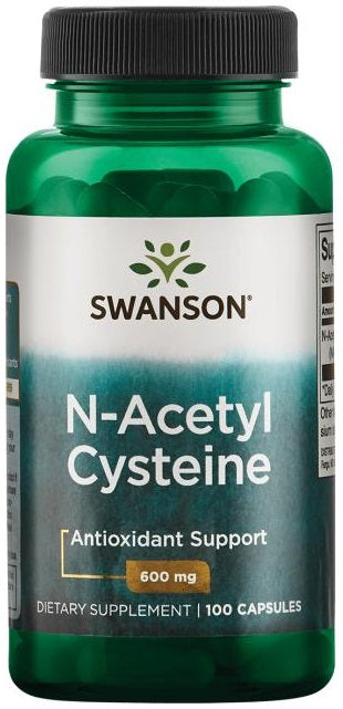 Swanson N-Acetyl Cysteine, 600mg - 100 Caps - Lilly's Pharmacy