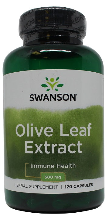 Swanson Olive Leaf Extract, 500mg - 120 Caps - Lilly's Pharmacy