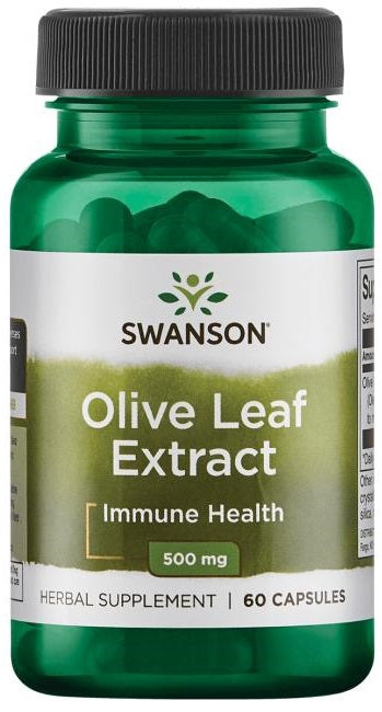 Swanson Olive Leaf Extract, 500mg - 60 Caps - Lilly's Pharmacy