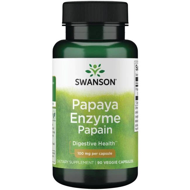 Swanson Papaya Enzyme Papain, 100mg - 90 Vcaps - Lilly's Pharmacy