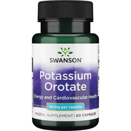 Swanson Potassium Orotate, 99mg - 60 Caps - Lilly's Pharmacy