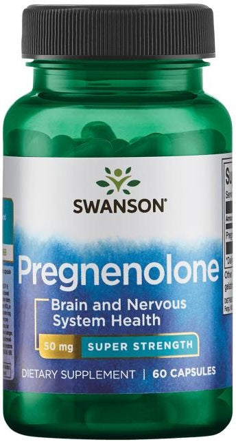 Swanson Pregnenolone, 50mg Super-Strength - 60 Caps - Lilly's Pharmacy
