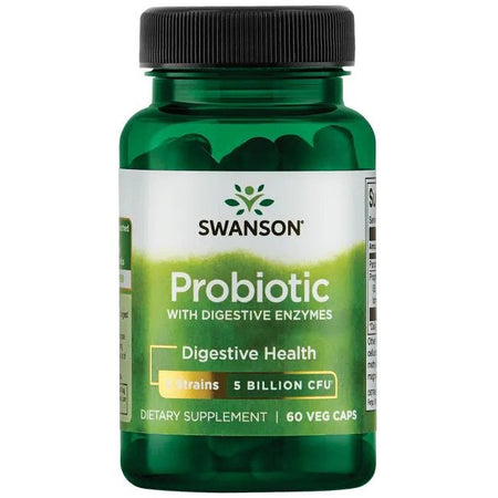 Swanson Probiotic with Digestive Enzymes - 60 Vcaps - Lilly's Pharmacy