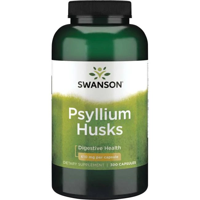 Swanson Psyllium Husks, 610mg - 300 Caps - Lilly's Pharmacy