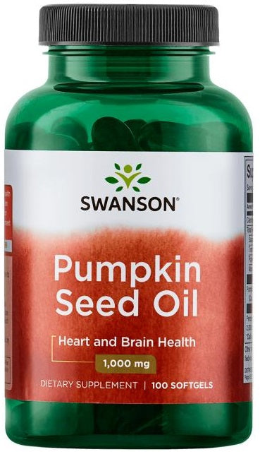 Swanson Pumpkin Seed Oil, 1000mg - 100 softgels - Lilly's Pharmacy