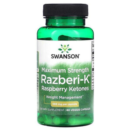 Swanson Razberi - K, 500mg Maximum Strength - 60 vcaps - Lilly’s Pharmacy & Health Store