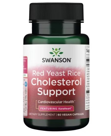 Swanson Red Yeast Rice Cholesterol Support - 60 Vcaps - Lilly's Pharmacy