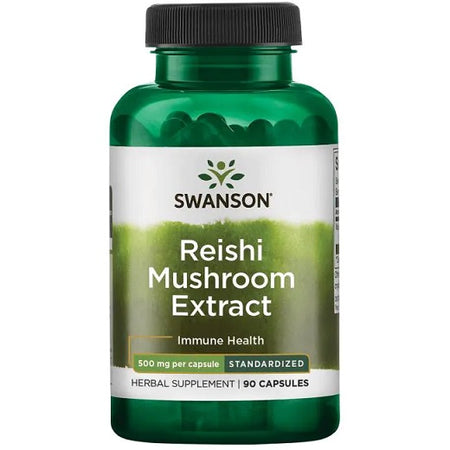 Swanson Reishi Mushroom Extract, 500mg - 90 Caps - Lilly's Pharmacy