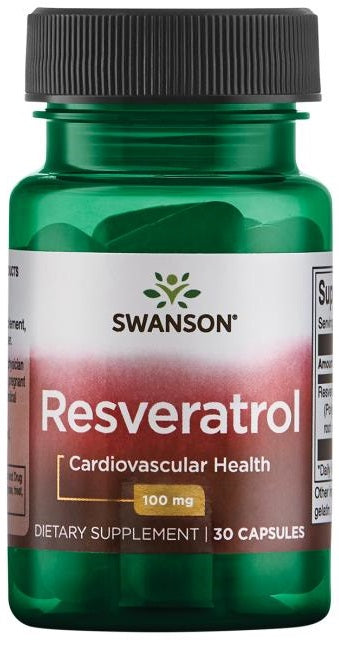 Swanson Resveratrol, 100mg - 30 Caps - Lilly's Pharmacy