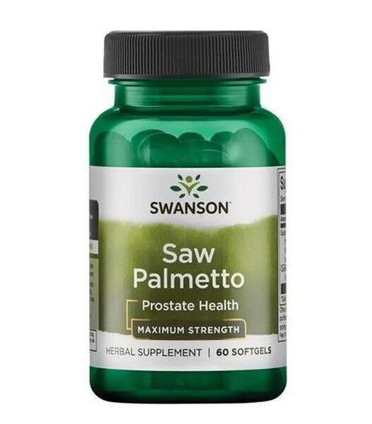 Swanson Saw Palmetto, Maximum Strength - 60 softgels - Lilly's Pharmacy