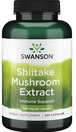 Swanson Shiitake Mushroom Extract, 500mg - 120 Caps - Lilly's Pharmacy
