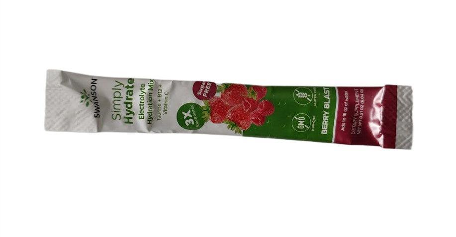 Swanson Simply Hydrate, Berry Blast - 6.04g (1 serving) - Lilly’s Pharmacy & Health Store