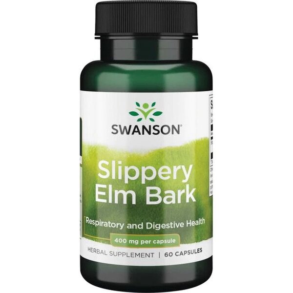 Swanson Slippery Elm Bark, 400mg - 60 Caps - Lilly's Pharmacy