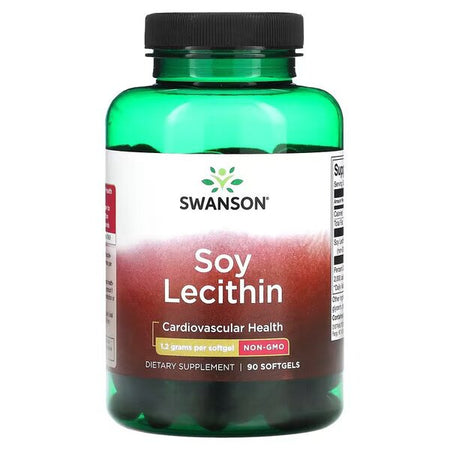 Swanson Soy Lecithin, 1200mg - 90 softgels - Lilly's Pharmacy