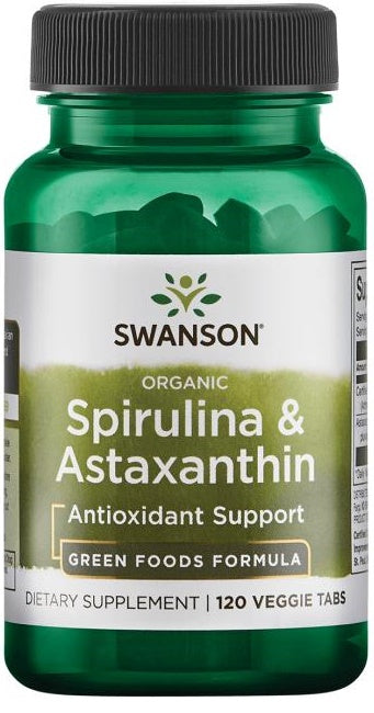 Swanson Spirulina & Astaxanthin - 120 veggie tablets - Lilly's Pharmacy