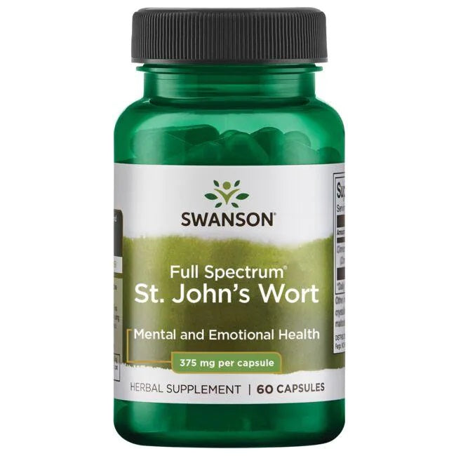 Swanson St. John's Wort, 375mg - 60 Caps - Lilly's Pharmacy